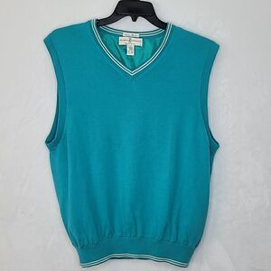 Fairway & Greene Merino Wool Golf Sweater Vest Size Large
